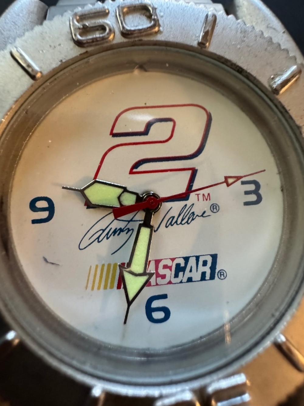 Vintage NASCAR Rusty Wallace #2 Racing Wristwatch - New Battery!